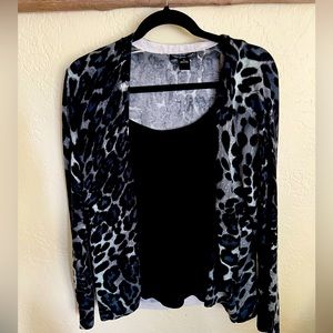 Black Gray White Soft Sweater Top Combo NWOT